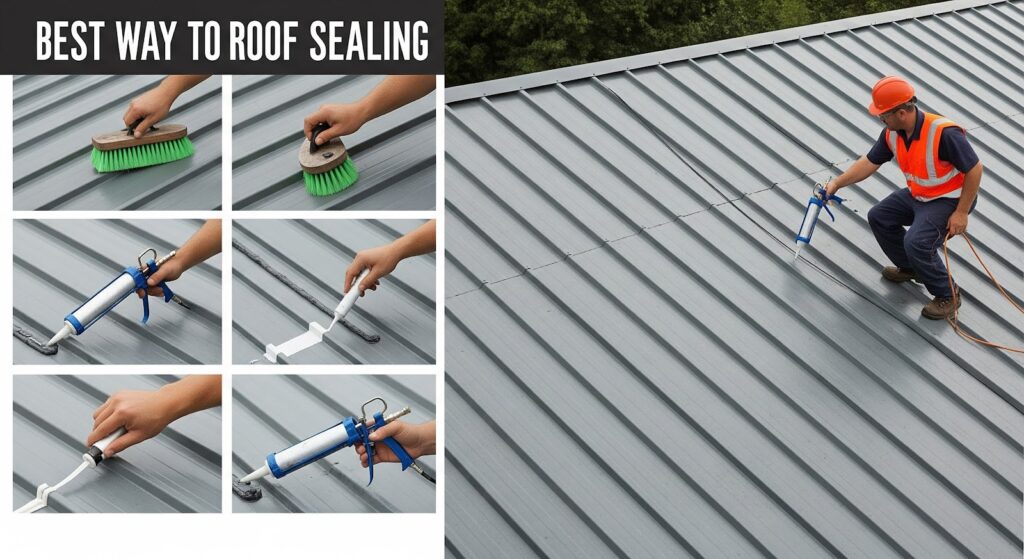 best way to seal a metal roof