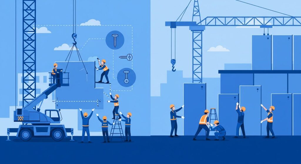 Infographic about Installation Tips for Large vs Small Panels