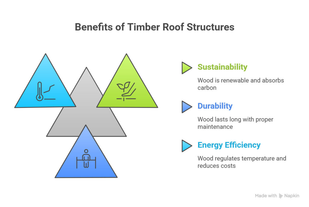 Benefits of Timber Roof Structures - visual selection