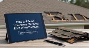 How to File an Insurance Claim for Roof Wind Damage: 2025 Complete Guide